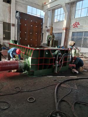 Heavy-Duty 60kW Hydraulic Scrap Metal Baler 2500 KN Force For Rebar And Steel Recycling