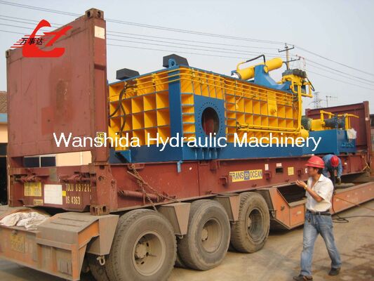 Electric Automatic 2500kN Metal Baler 5000kg/H For Export-Oriented Scrap Recycling And High-Density Bale Loading
