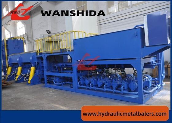 Scrap Recycling 4000kN Scrap Baler Shear With PLC Control For Metal Recycling And Cutting