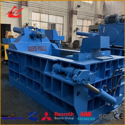 160 Ton Hydraulic Metal Baler With Large Compression Chamber And PLC Control For Efficient Scrap Recycling