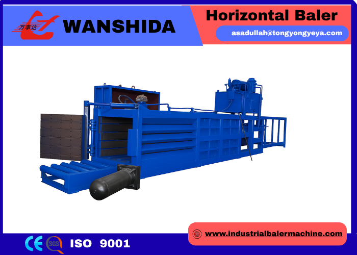 Wanshida Y82W-125 Horizontal Hydraulic Baler Press for Waste Paper, Plastics & PET Bottles