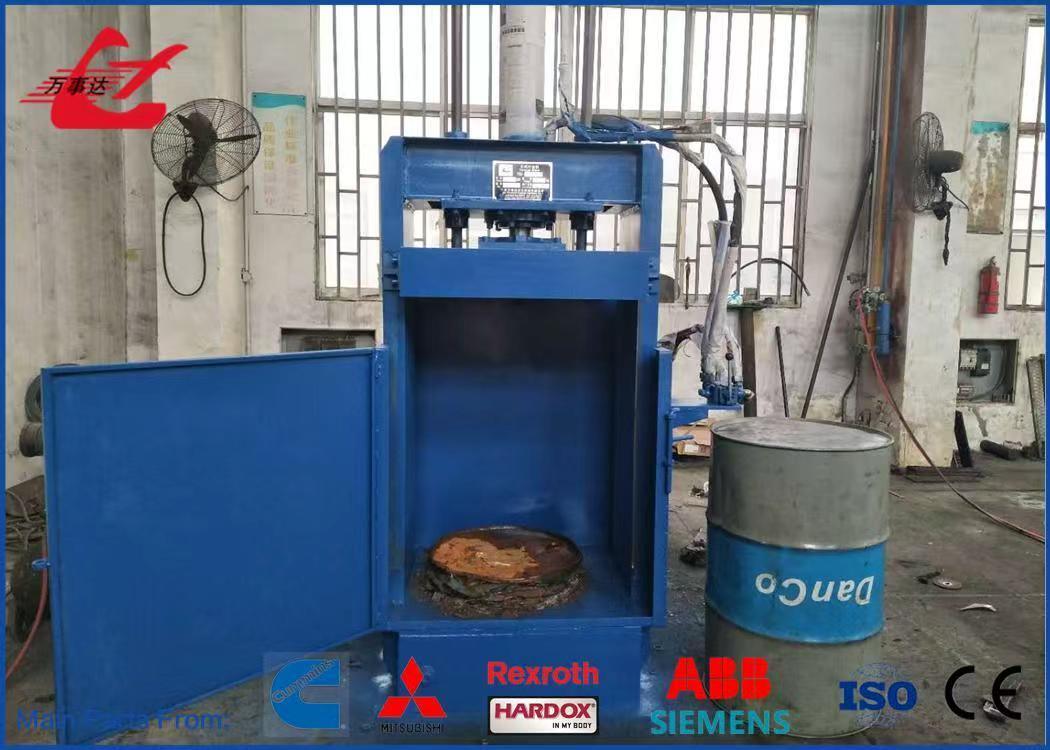 Drum Crusher With 250 KN Max Push Force And 11 KW Power For High Efficiency Metal Recycling
