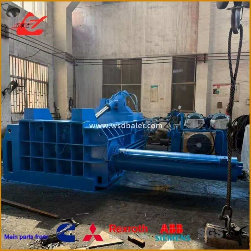 Heavy-Duty Steel Scrap Baler 4000-5000kg/h For Steel Recycling With PLC Automatic Control