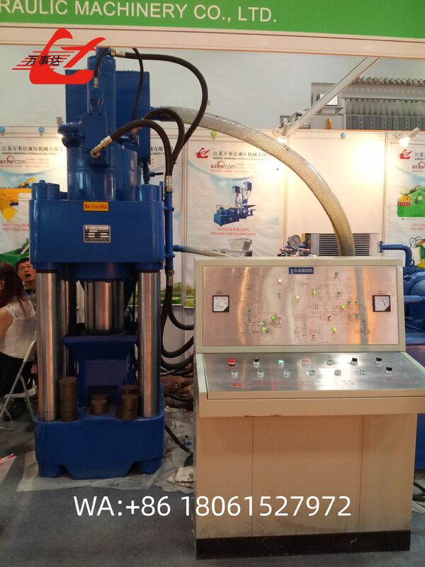 2500kN Hydraulic Scrap Metal Briquette Press, Manual Or PLC Operation, Ideal For Cast Iron And Metal Waste Briquetting