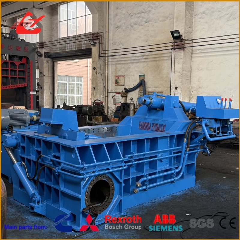 2000 kN Hydraulic Metal Baler 44KW for Rebar Scrap Recycling Applications