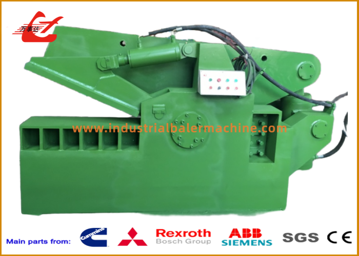 1000kN Scrap Metal Alligator Shear with 800 mm Blade for Steel Bar and Light Scrap Cutting