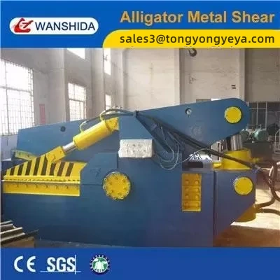 2000kN Alligator Shear For Thick Steel Bar Cutting And Scrap Pre-Processing With 800mm Blade Length
