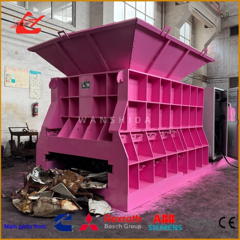 Heavy Duty Q43W-4000 Hydraulic Scrap Box Shear With 1400mm Blade For Scrap Processing